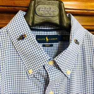 RALPH LAUREN POLO BEAR SHORT SLEEVE BUTTON UP XXL